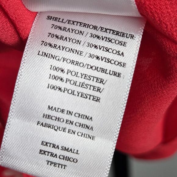 Rails Helena Cardinal Dress Daisy Floral Pink White Short Sleeve Button Front XS - Picture 7 of 9